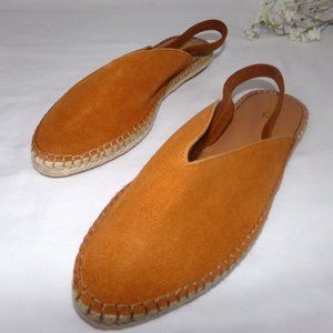 NWOT Find. Tan Suede Slingback Flats Brown Women's Size 7.5